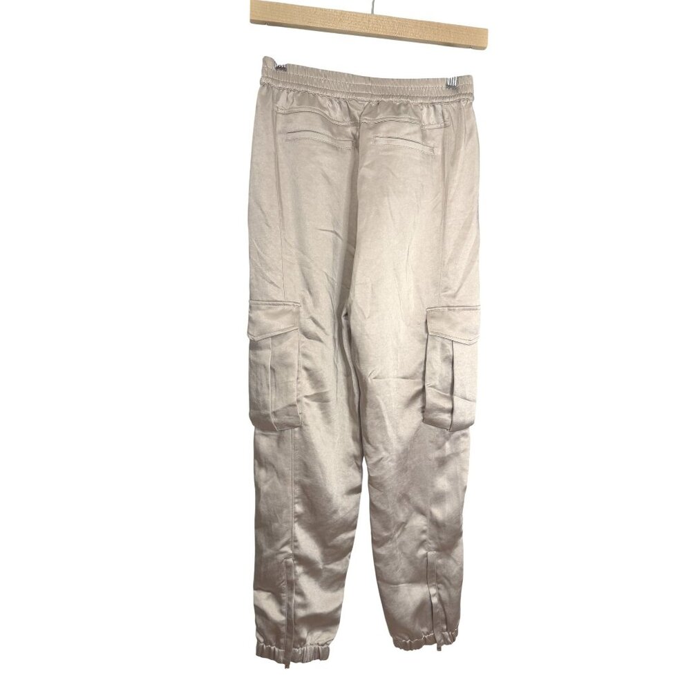 NWT Generation Love Chandra Satin Joggers Champagne Beige Size XS $235 [jb] - Picture 5 of 10